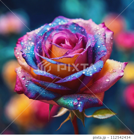 薔薇の花が咲いています 112542434