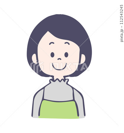笑顔の若い女性 笑顔の若い女性 112543245