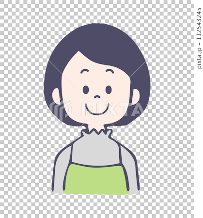 笑顔の若い女性 笑顔の若い女性 112543245