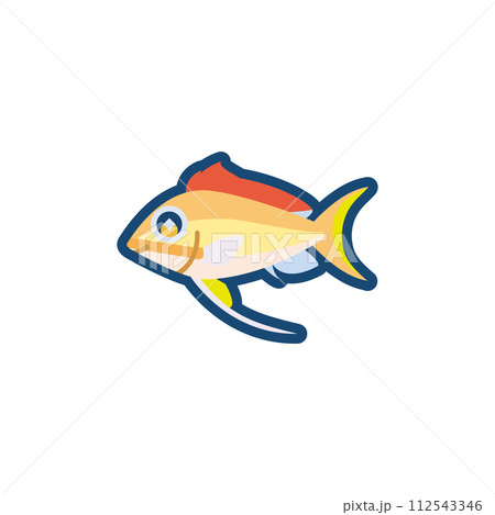 かわいいアカネハナゴイのイラスト 112543346