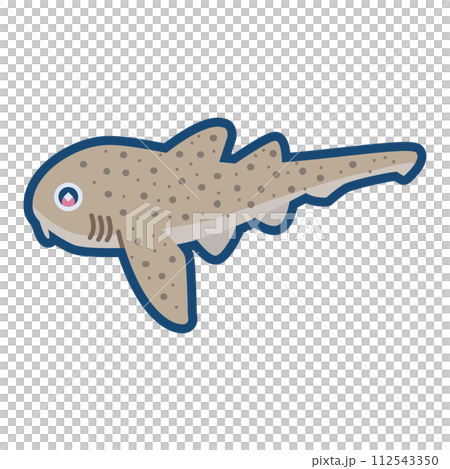 かわいいトラフザメのイラスト 112543350