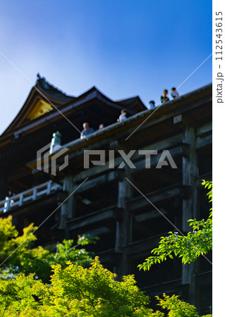 京都府　京都市　東山区　清水寺　関西　近畿地方　鳥居　夏　観光　神社　仏閣　寺　伝統文化　参拝　木造 112543615