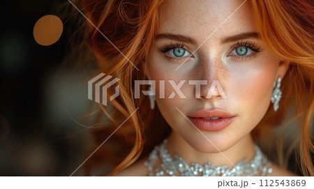 portrait of a beautiful young woman 112543869