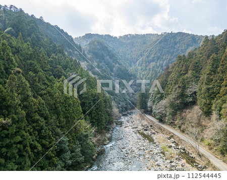 早春の和歌山県玉川峡 丹生川 早春の和歌山県玉川峡 丹生川 112544445