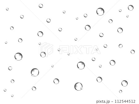 水滴のついた丸いドット 112544512