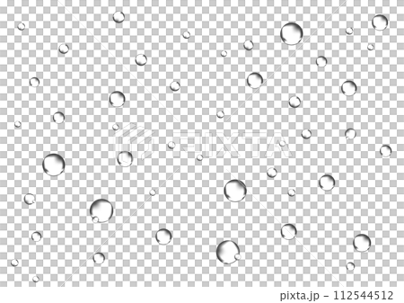 round dots with water drops 112544512