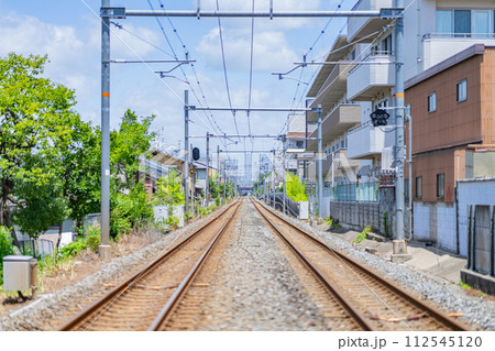 京都府　京都市　関西　近畿地方　鳥居　夏　観光　神社　仏閣　伝統文化　参拝　清水坂　京阪電鉄　鉄道 112545120