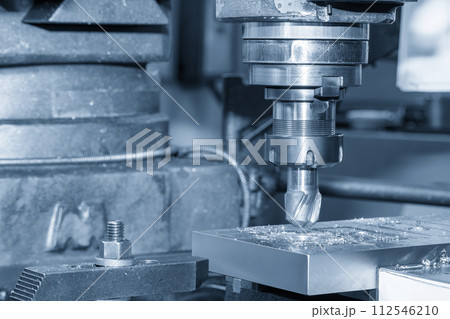 The metal working concept on the milling machine. 112546210