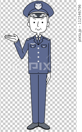 案内　航空自衛隊　幹部（冬制服）のイラスト 112546796