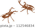 かっこいいカブトムシとクワガタ 112546834