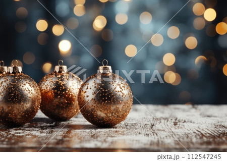 Elegant traditional Christmas decoration. Generative AI. Elegant traditional Christmas decoration. Generative AI. 112547245