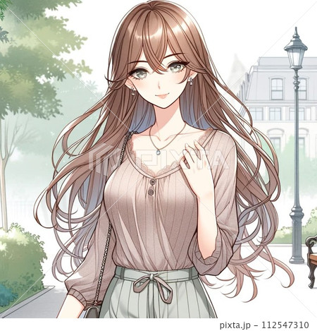 デート中の女性 112547310