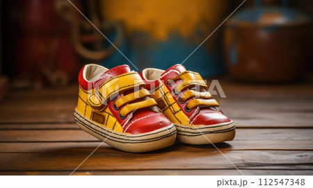 Sports shoes for kids. Generative AI Sports shoes for kids. Generative AI 112547348