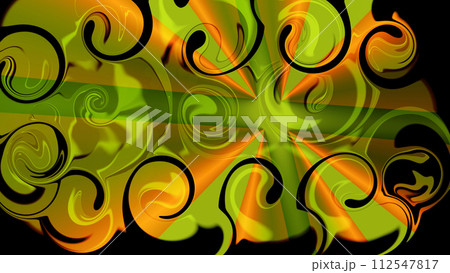 Abstract drawing. Surrealism.Beautiful water surface with the rotation of the current, a flag under the water. Abstract drawing. Surrealism.Beautiful water surface with the rotation of the current, a flag under the water. 112547817