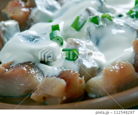 Estonian  herring in sour cream 112548297