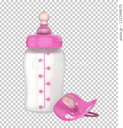Baby milk bottle and pacifier Baby milk bottle and pacifier 112549070