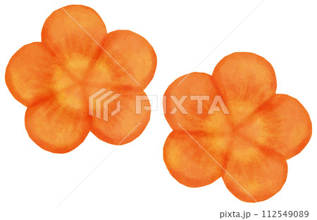 ねじり梅のイラスト 飾り切り ねじり梅のイラスト 飾り切り 112549089