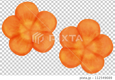 ねじり梅のイラスト 飾り切り ねじり梅のイラスト 飾り切り 112549089