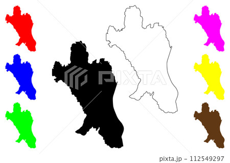 Bogor city (Republic of Indonesia) map vector illustration, scribble sketch Pakuan Pajajaran, Dayeuh Pakuan, Buitenzorg or Kota Bogor map Bogor city (Republic of Indonesia) map vector illustration, scribble sketch Pakuan Pajajaran, Dayeuh Pakuan, Buitenzorg or Kota Bogor map 112549297