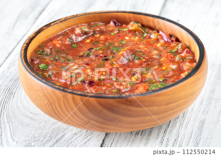 Bowl of salsa Bowl of salsa 112550214