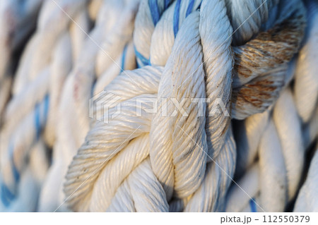 texture of a modern polypropylene synthetic cable texture of a modern polypropylene synthetic cable 112550379
