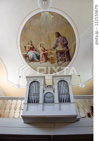 Interior of All Saints church, Dlouhomilov, Czechia 112550670