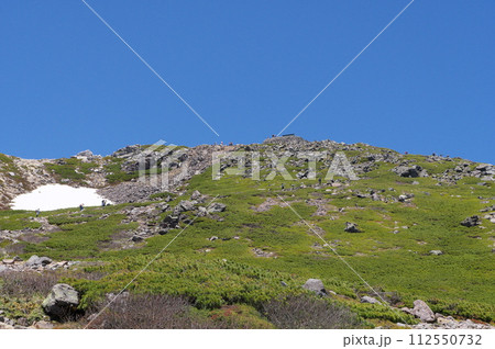 白山　高天ヶ原と御前峰 112550732