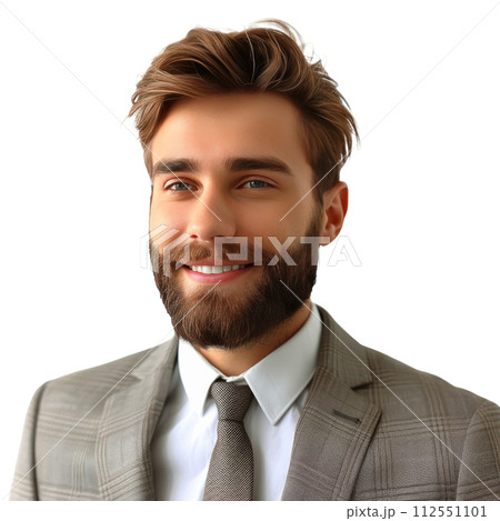 Businessman in Suit and Tie Posing for Picture 112551101