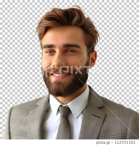 Businessman in Suit and Tie Posing for Picture 112551101