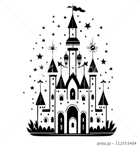 carnival Circus castle amusement park illustration sketch hand draw carnival Circus castle amusement park illustration sketch hand draw 112553484