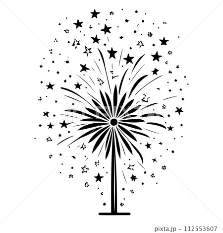 carnival firecrackers symbols illustration sketch hand draw  112553607