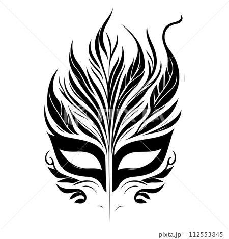 Mardi Gras mask carnival illustration sketch draw black Mardi Gras mask carnival illustration sketch draw black 112553845