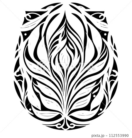 Laser engraving patterns ornament decoration illustration Laser engraving patterns ornament decoration illustration 112553990