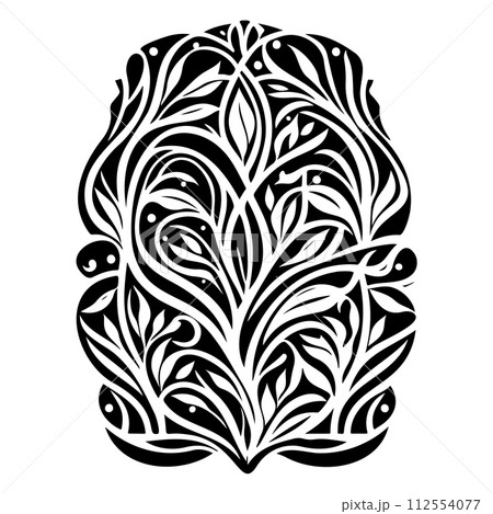 Laser engraving patterns ornament decoration illustration Laser engraving patterns ornament decoration illustration 112554077