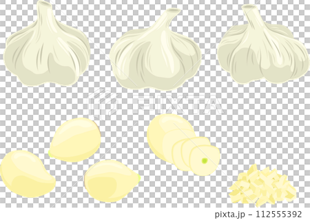 シンプルなにんにくのイラスト 112555392
