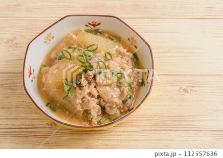 豚肉と冬瓜の煮物 豚肉と冬瓜の煮物 112557636