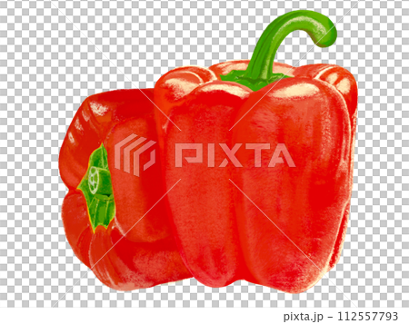 パプリカ（2個）レッド 112557793