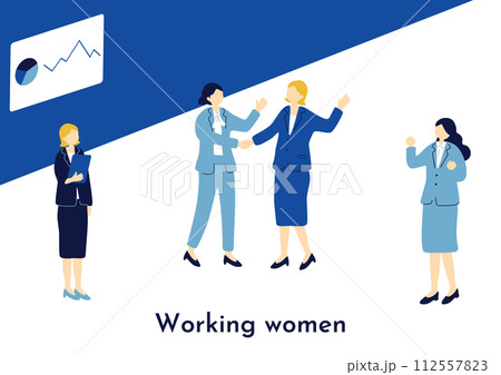 働く女性たち 働く女性たち 112557823