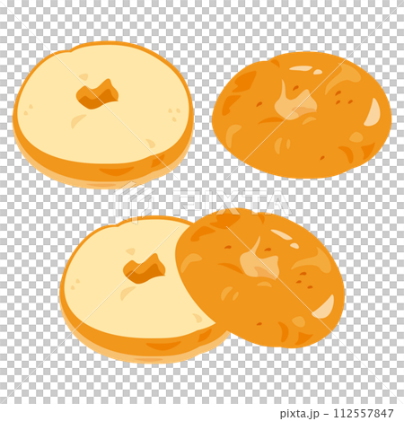 bagel sliced in half bagel sliced in half 112557847