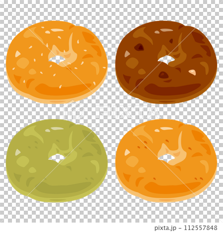 4 types of bagel set 4 types of bagel set 112557848
