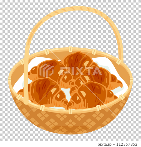 Croissants in a basket Croissants in a basket 112557852