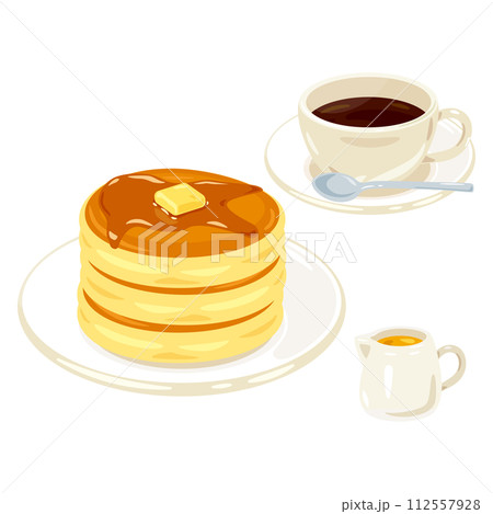 パンケーキとコーヒーセット パンケーキとコーヒーセット 112557928