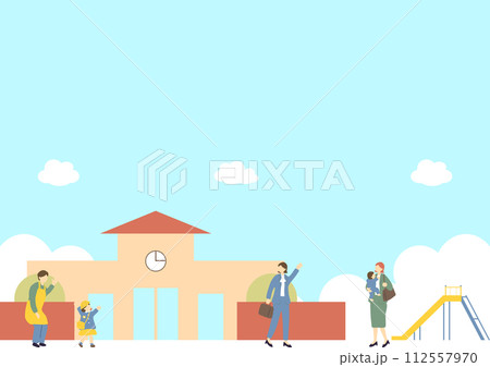 幼稚園の送迎 幼稚園の送迎 112557970