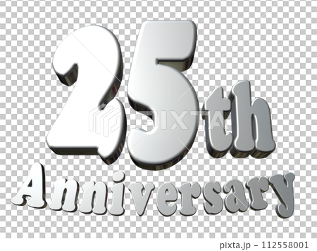 3DCG角色「25週年/25週年」銀、銀 3DCG角色「25週年/25週年」銀、銀 112558001