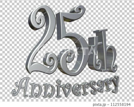 3DCG角色「25週年/25週年」銀、銀 112558194