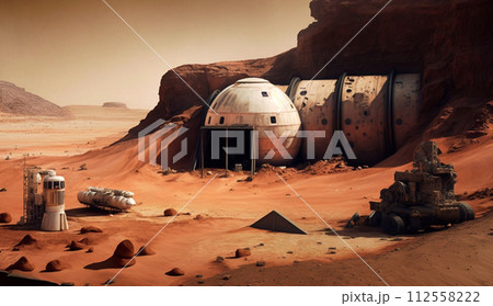 火星の宇宙基地