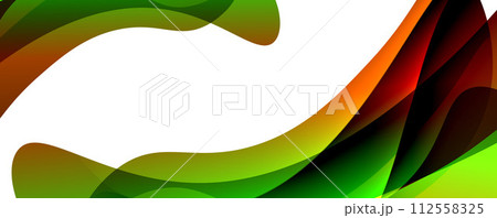 Colorful curve design concept. Vector Illustration For Wallpaper, Banner, Background, Card, Book Illustration, landing page 112558325