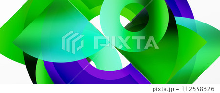Circle geometric abstract vector background 112558326