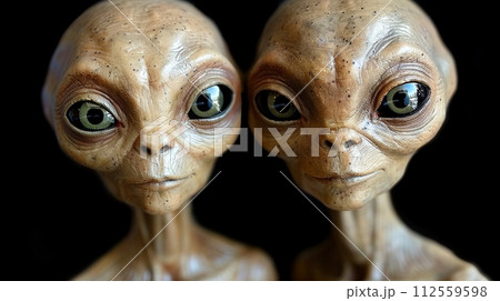 昔から表現されている古典的な宇宙人のポートレート