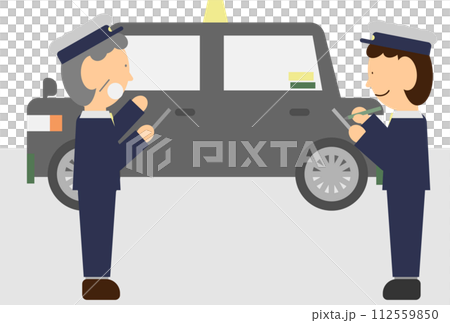 Image material of taxi driver training scene Image material of taxi driver training scene 112559850